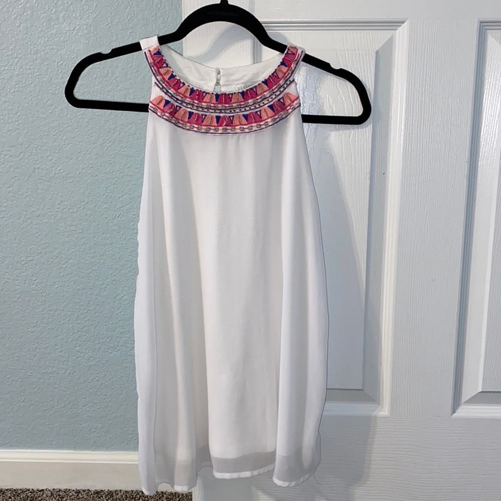 Design History beaded tank top